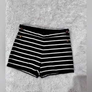 Janie and Jack Navy Blue and White Striped Shorts